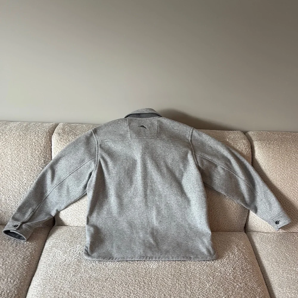 Tommy Bahama Gray Lightweight Shirt Jacket